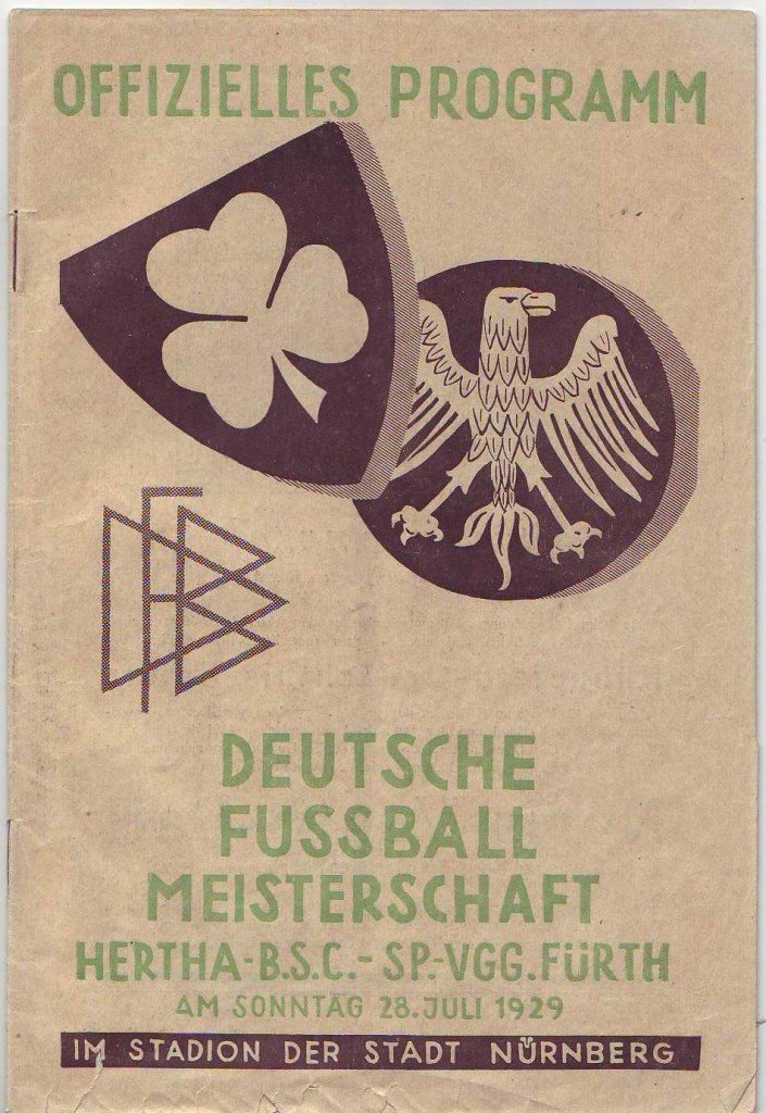 Endspielprogramm zur Deutschen Meisterschaft 1929