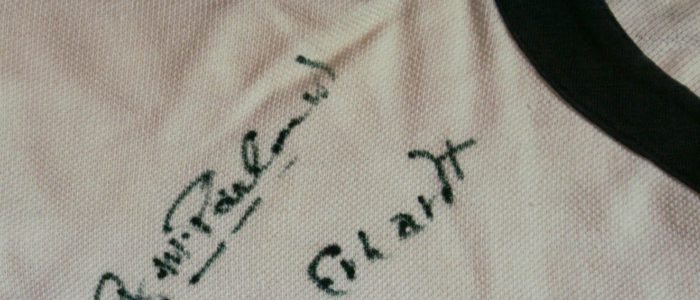 DFB Trikot Herbert Erhardt 1961 (Unterschrift)