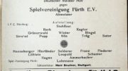 Programmheft der SpVgg Fürth gegen den 1.FC Nürnberg vom 7.11.1920