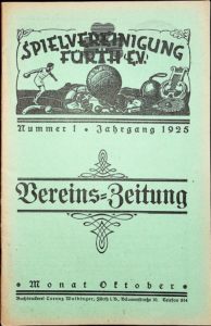 Vereinszeitung der SpVgg Fürth von 1925, Nummer 1