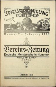 Vereinszeitung der SpVgg Fürth von 1926, Nummer 7. Erschien zur 2. Deutschen Meisterschaft