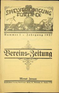 Vereinszeitung der SpVgg Fürth von 1927, Nummer 1